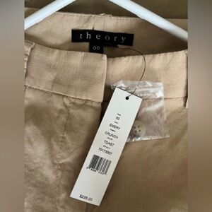 New Theory Summer Emery straight leg pants